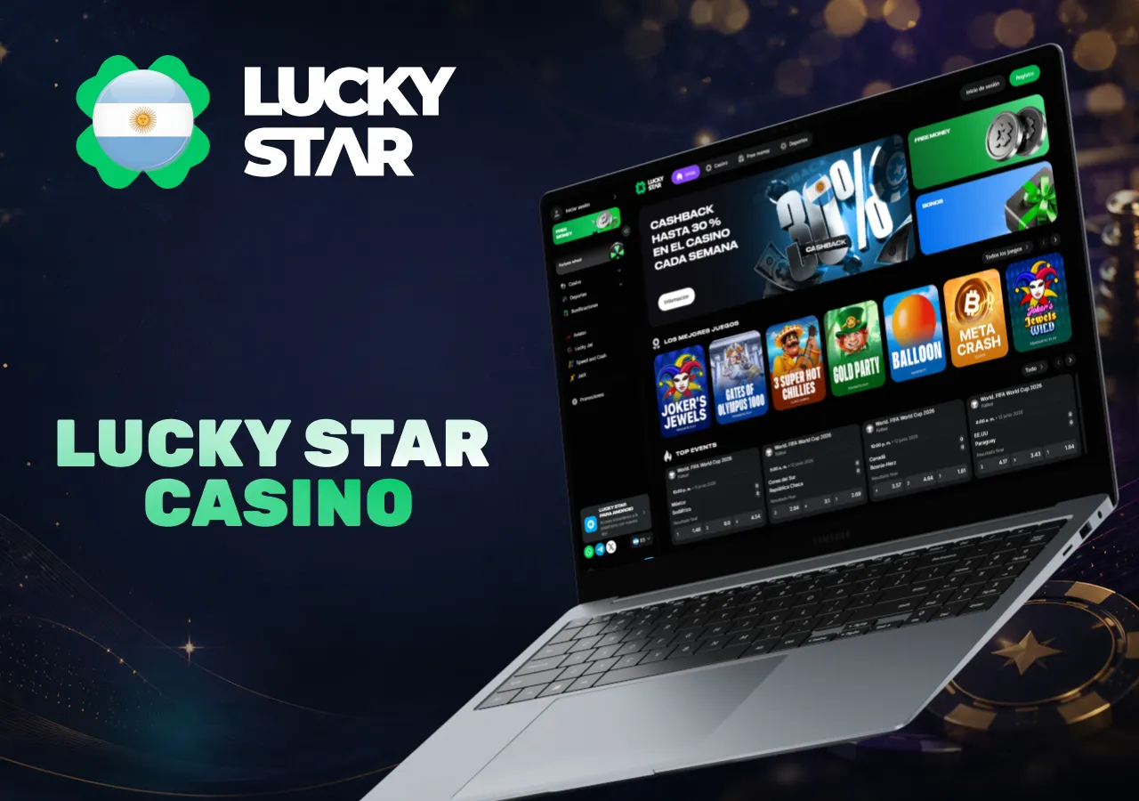 Lucky Star Casino Argentina con casino online, tragamonedas y apuestas deportivas